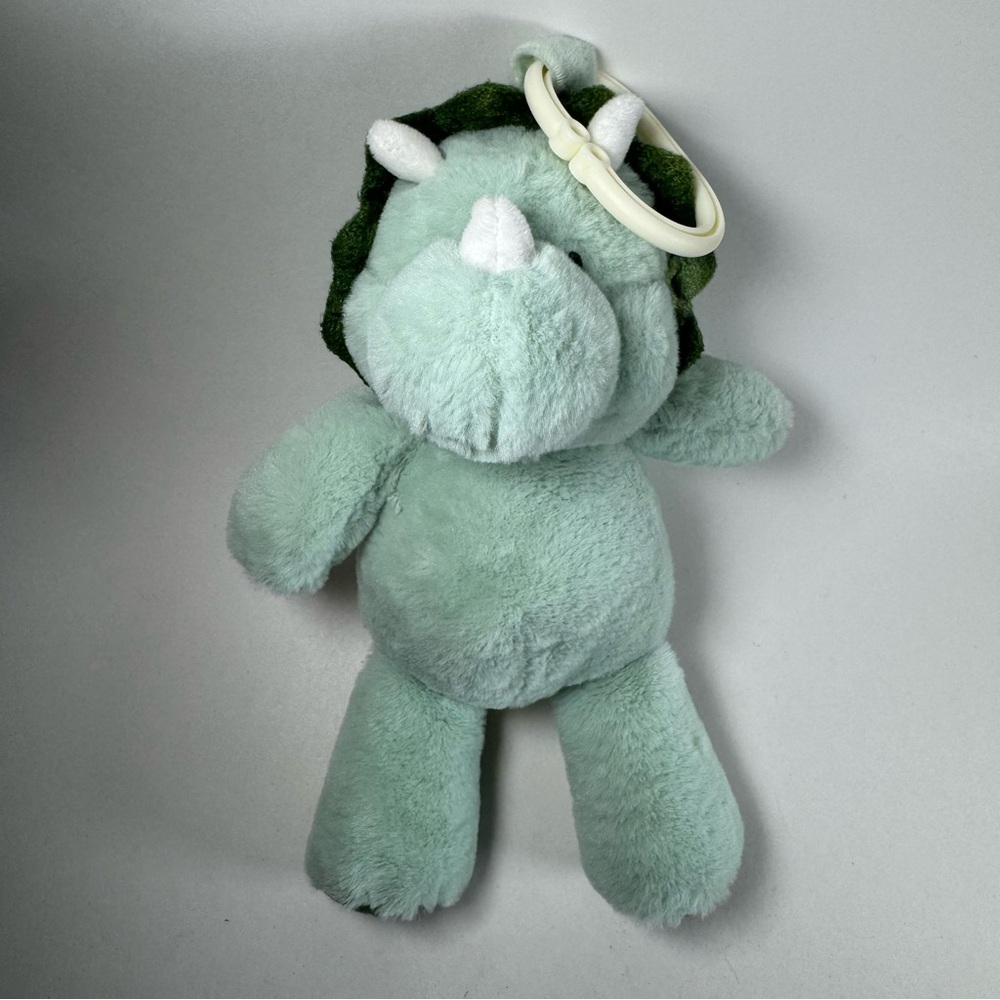 Kellytoy Plush Dinosaur Triceratops Rattle Stroller Toy 10" Green 2020 Stuffed